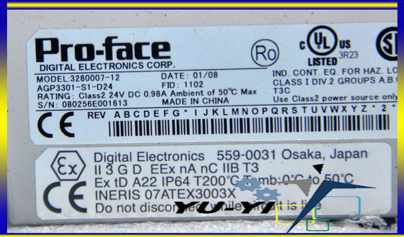 Pro-Face 3280007-13 AGP3301-L1-24Dタッチパネル PRO-FACE AGP-3300 SERIES USER MANUAL Pdf Download | ManualsLib